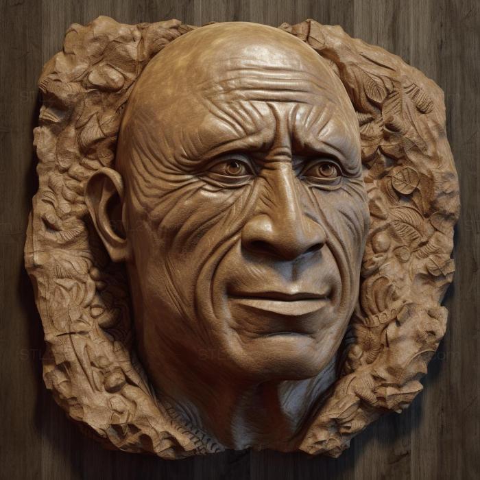 Famous (Dwayne Johnson 4, 3DFMS_6787) 3D models for cnc